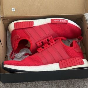 Adidas Bold Red Athletic Shoes
